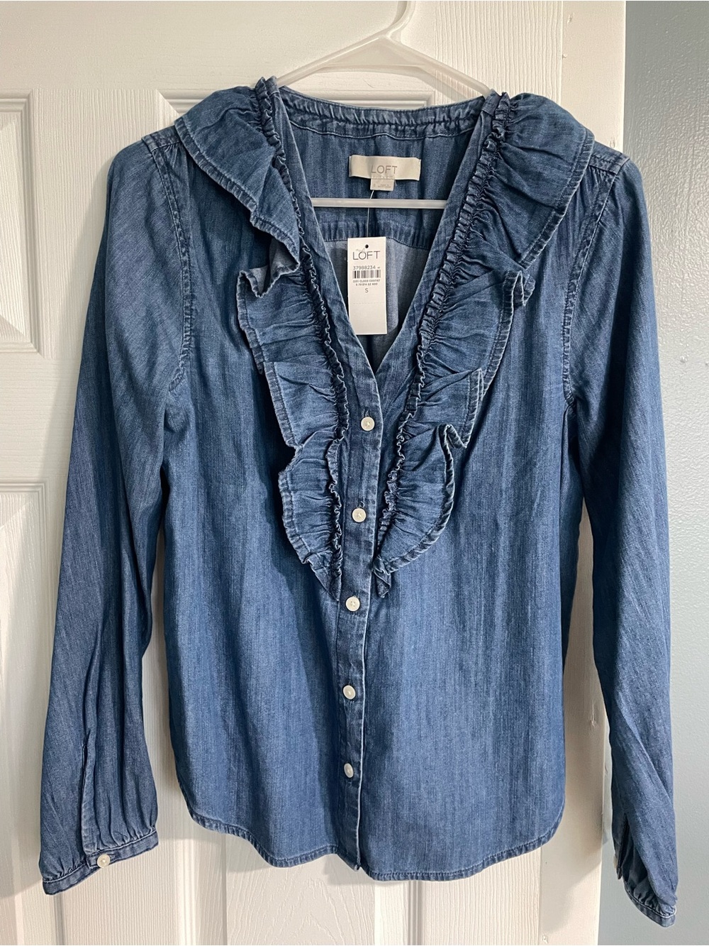 Loft denim top